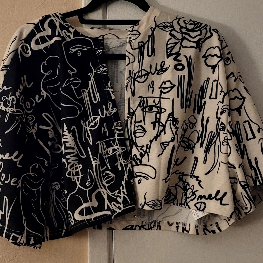 Stylish Black and Cream Face Masks